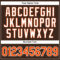Custom Brown White Pinstripe Orange-White Authentic Baseball Jersey