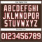Custom Brown White Pinstripe White-Red Authentic Baseball Jersey