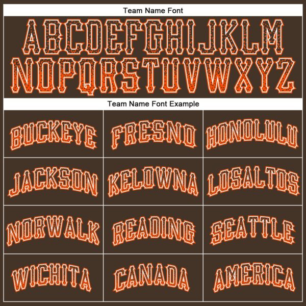 Custom Brown Orange-White Authentic Drift Fashion Baseball Jersey