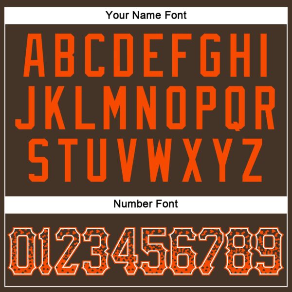 Custom Brown Orange-White Authentic Drift Fashion Baseball Jersey