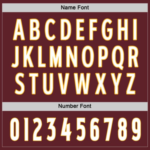 Custom Burgundy White-Gold Hockey Jersey