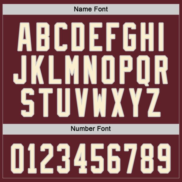 Custom Burgundy Cream-Black Hockey Jersey