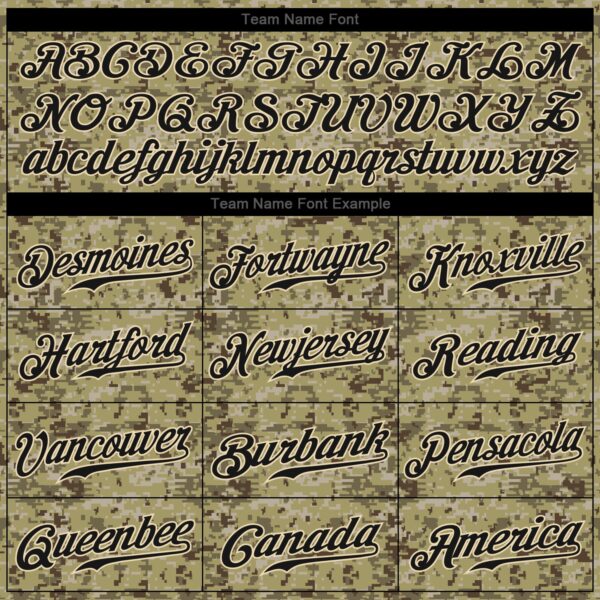 Custom Camo Black-Cream Authentic Salute To Service Baseball Jersey