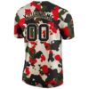 Custom Camo Black-Cream Performance Salute To Service T-Shirt