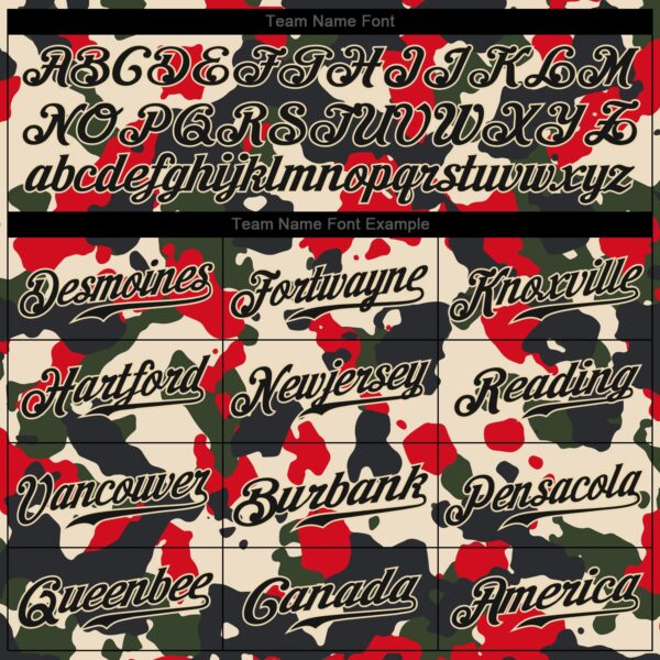 Custom Camo Black-Cream 3D Authentic Salute To Service Baseball Jersey