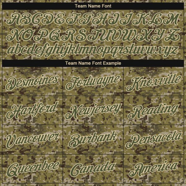 Custom Camo Olive-Cream Performance Salute To Service T-Shirt