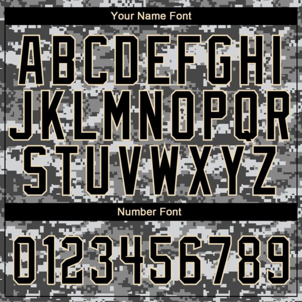 Custom Camo Black-Cream Performance Salute To Service T-Shirt