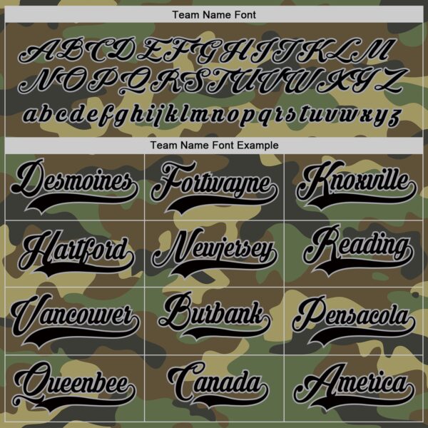 Custom Camo Black-Gray Salute To Service Hockey Jersey