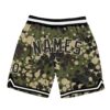 Custom Camo Black-Cream Authentic Salute To Service Basketball Shorts