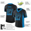 Custom Black Panther Blue-Gray Drift Fashion Football Jersey