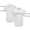 Custom White Gray Baseball Jersey