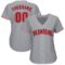 Custom Gray Red-White Baseball Jersey