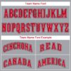 Custom Gray Red-White Baseball Jersey