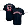 Custom Navy Red-White Baseball Jersey