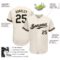 Custom Cream Navy-Gold Authentic Baseball Jersey