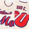Custom Cream Red-Royal Authentic Baseball Jersey