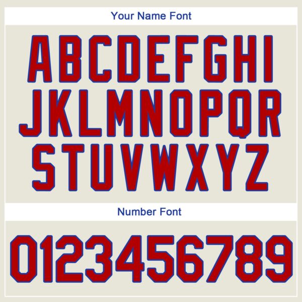 Custom Cream Red-Royal Authentic Throwback Rib-Knit Baseball Jersey Shirt