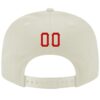 Custom Cream Red-Royal Stitched Adjustable Snapback Hat