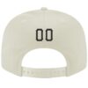 Custom Cream Black-Red Stitched Adjustable Snapback Hat