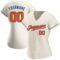Custom Cream Orange-Royal Authentic Baseball Jersey