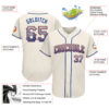 Custom Cream Royal-Orange Authentic Drift Fashion Baseball Jersey