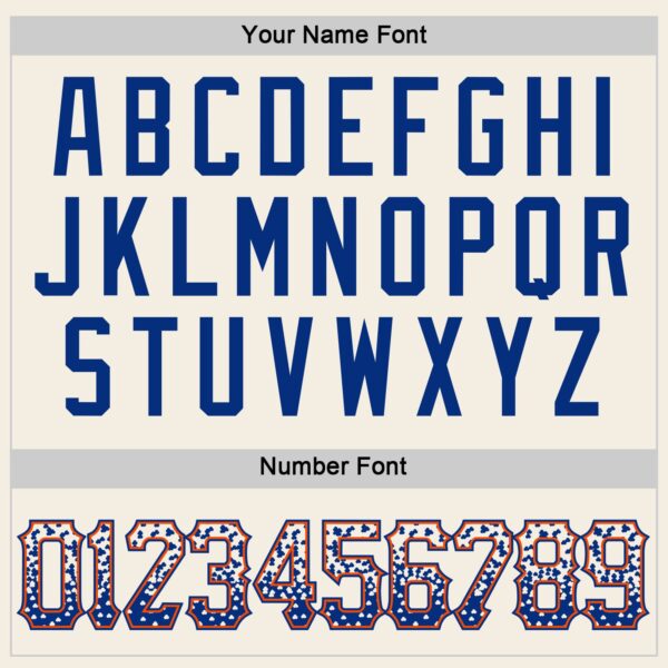 Custom Cream Royal-Orange Authentic Drift Fashion Baseball Jersey