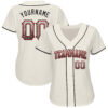 Custom Cream Black-Red Authentic Drift Fashion Baseball Jersey