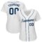Custom White Navy Baseball Jersey
