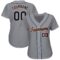 Custom Gray Navy-Orange Baseball Jersey