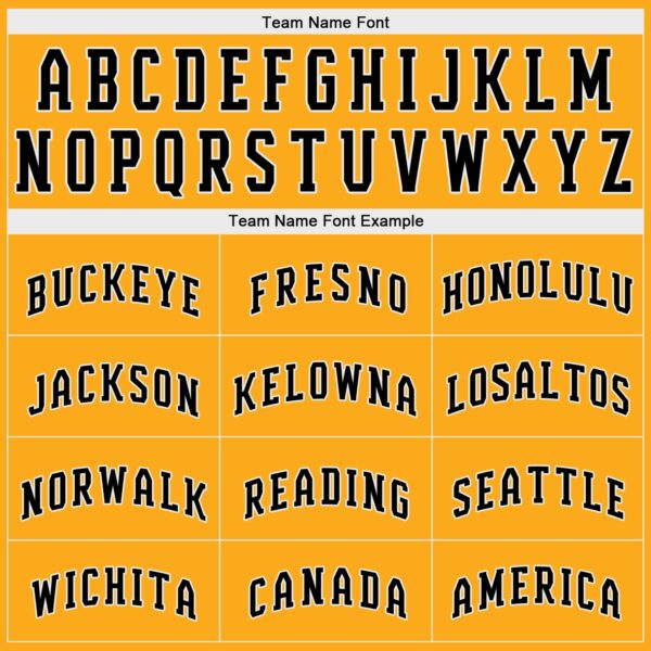 Custom Gold Black-White Authentic Baseball Jersey