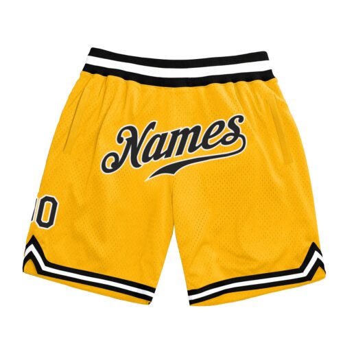 gold_0068_365ab877-e0b1-4660-8e63-1569c52375d8 Custom Gold Black-White Authentic Throwback Basketball Shorts
