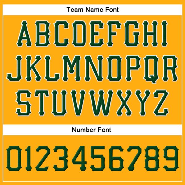 Custom Gold Green-White Stitched Adjustable Snapback Hat