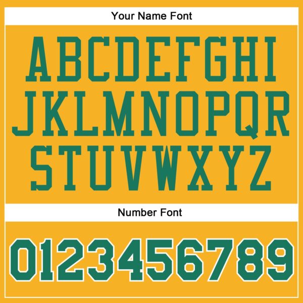 Custom Gold Kelly Green-White Authentic Baseball Jersey