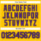 Custom Yellow Black Pinstripe Purple-Black Authentic Baseball Jersey