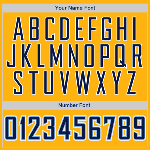 Custom Gold Navy-Light Blue Authentic Baseball Jersey