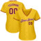Custom Gold Navy-Light Blue Authentic Baseball Jersey
