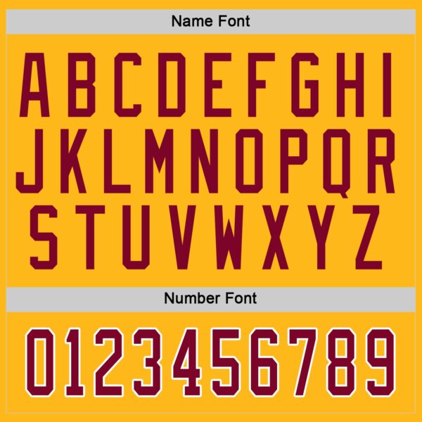 Custom Gold Maroon-White Hockey Jersey