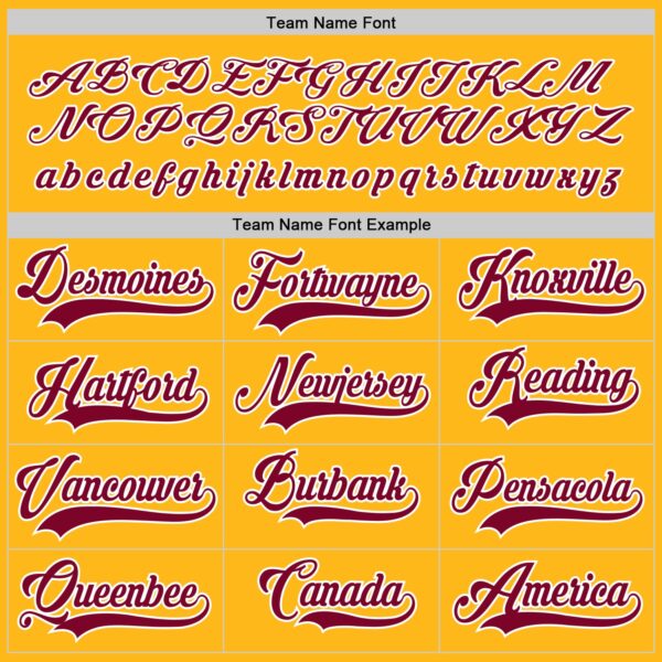 Custom Gold Maroon-White Hockey Jersey