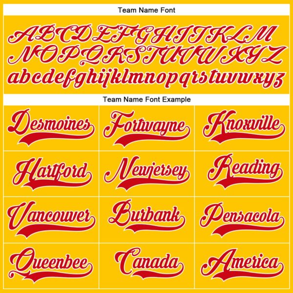 Custom Gold Neon Green-Red Authentic Baseball Jersey