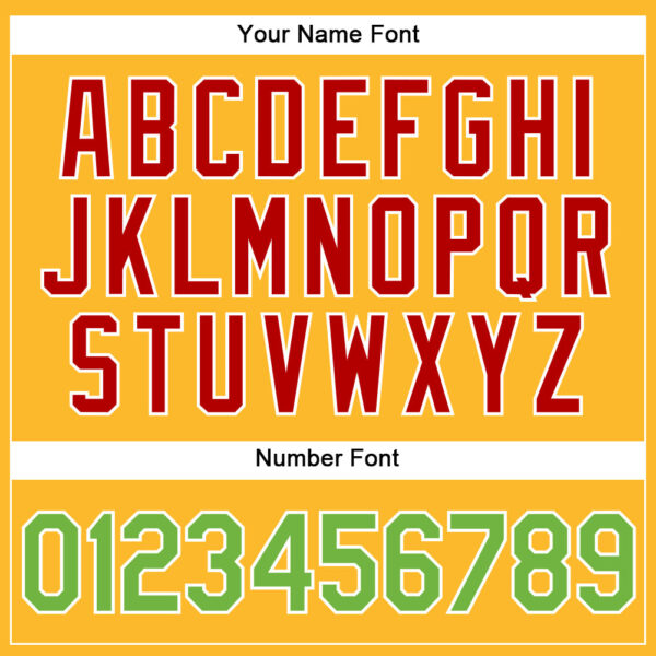 Custom Gold Neon Green-Red Authentic Baseball Jersey