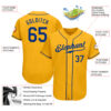 Custom Gold Royal Authentic Baseball Jersey