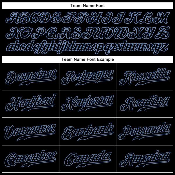 Custom Graffiti Pattern Black-Light Blue 3D Authentic Baseball Jersey