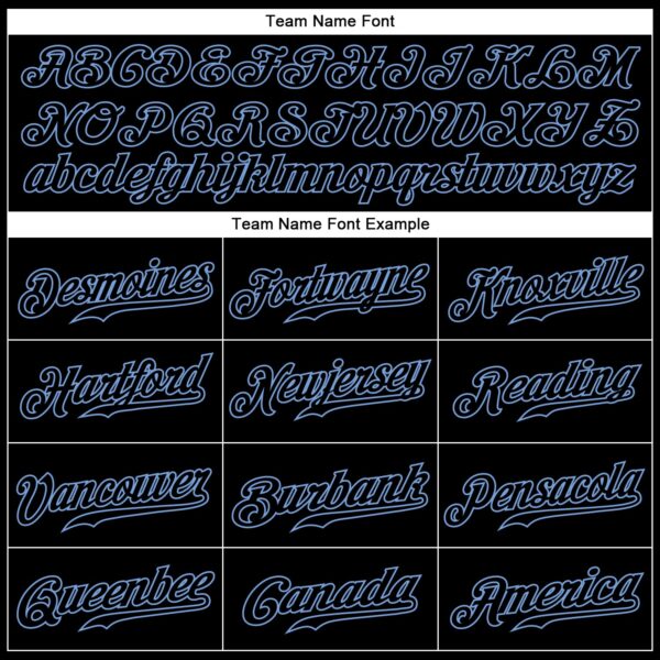 Custom Graffiti Pattern Black-Light Blue 3D Authentic Baseball Jersey