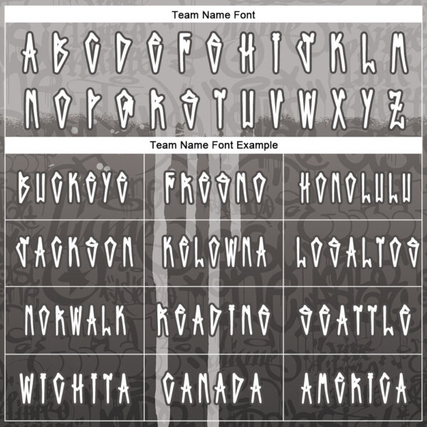 Custom Graffiti Pattern White-Gray 3D Picaxao Authentic Baseball Jersey