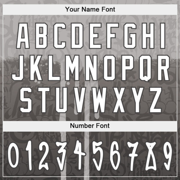 Custom Graffiti Pattern White-Gray 3D Picaxao Authentic Baseball Jersey