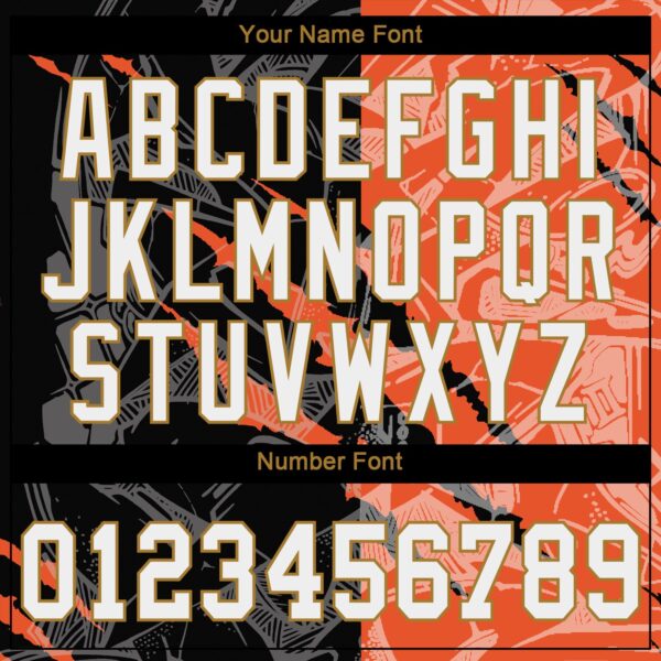 Custom Graffiti Pattern White-Old Gold 3D Authentic Baseball Jersey