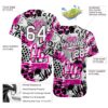Custom Graffiti Pattern White-Black 3D Authentic Baseball Jersey