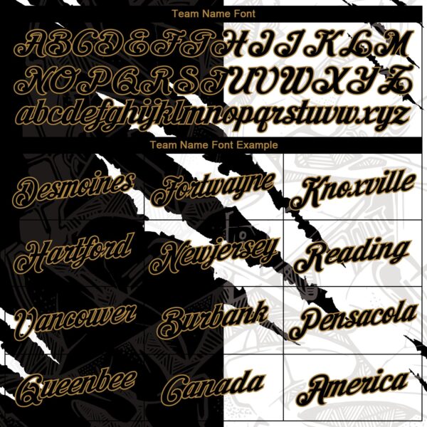 Custom Graffiti Pattern Black-Old Gold Scratch 3D Performance T-Shirt