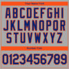 Custom Gray Royal-Orange Authentic Baseball Jersey
