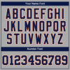 Custom Gray Navy-Orange Authentic Baseball Jersey